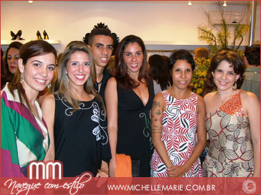 Manuela Andrade, Flávia Magalhães, Fagner, Shenia, Luciana Galeão e Bianca Passos