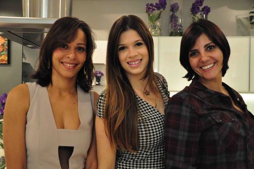 Mirela Texira, Isabela Von Flach e Andrea Guedes