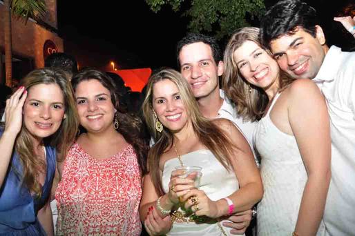 Elisa Leal, Clara Leal, Fábio Gonzalez, Sandra Gonzalez, Cristiane Possobom e Bruno Lima