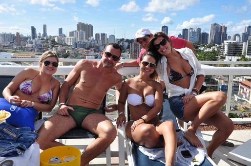 Renata Weber, Fabiane Pires, Artur Garin , Márcio Zaranza e Bruna Reis