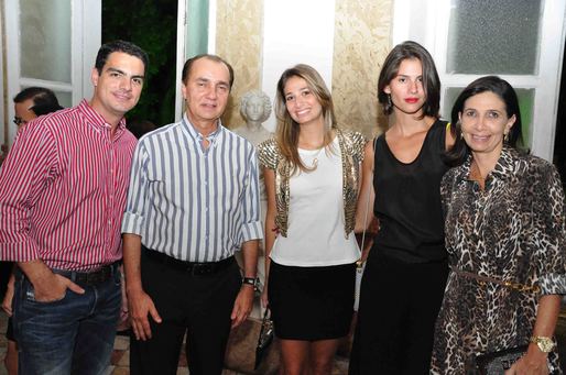 Felipe Sica, Alberto Nunes, Katia Tawil, Ana Catharina e Lara Tawil