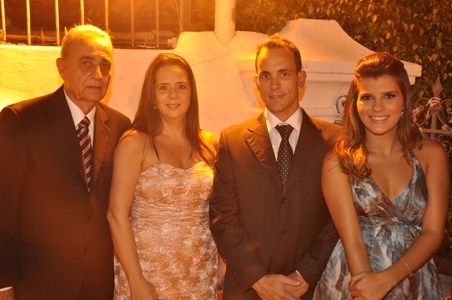 Diana Oliveira, Leandro Barral, Vera Barral e Jalil Abud