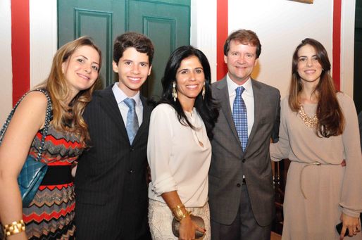 Nilson Sarti com a família, família, Vanessa, Bernardo, Mônica e Natássia