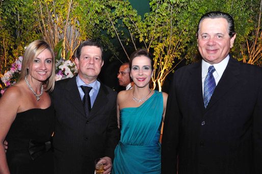 Carmem Churchill, Marcos Dória, Cristina Barros e Fernando Barros