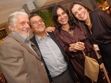 Governador Jaques Wagner,João Santana, Fátima Mendoça e Mônica Moura