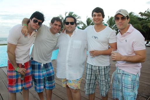 Paulo Dantas, Lucas Tufi, Phillip Ribeiro, Irlan Leonel e Valdick Jor