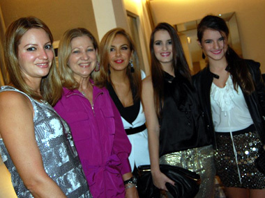 Isabela Dantas, Teca Martins, Larissa, Marcela e Maria Eduarda Bicalho