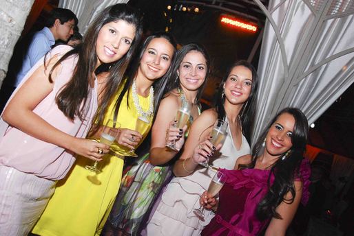 Thais Sanjuan, Patrícia Jatobá, Nathália Salgado, Fernanda Rego e Vanessa Velame