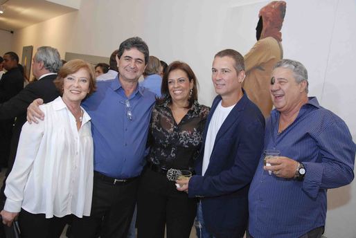 Mimi Fonsêca, Paulo Darzé, Cristina Darzé, Gustavo Moreno e Tati Moreno