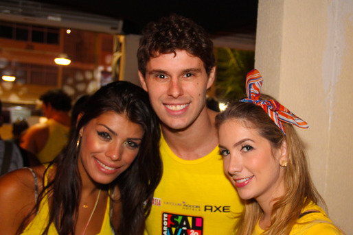 Bruninho, Fran Almeida e Mayara Lepre