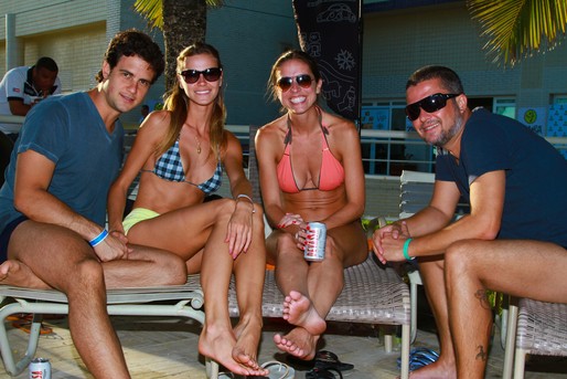 Beto Senna, Renata Kuerten, Cristiane Catalão e Gilberto Vieira