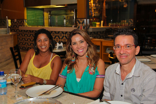 Ana Patrcia Oliveira, Olivia Libório e Carlos Cardoso