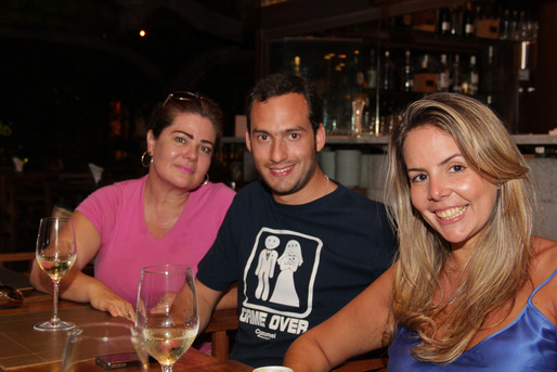 Angela Rosas, José Lemos e Fernanda Palhares