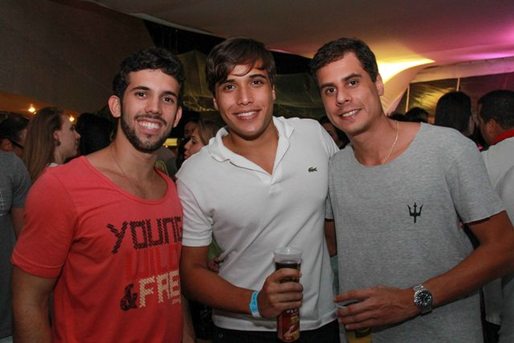 Tiago Vilasboas, Caio Lacerda e Gustavo Mello