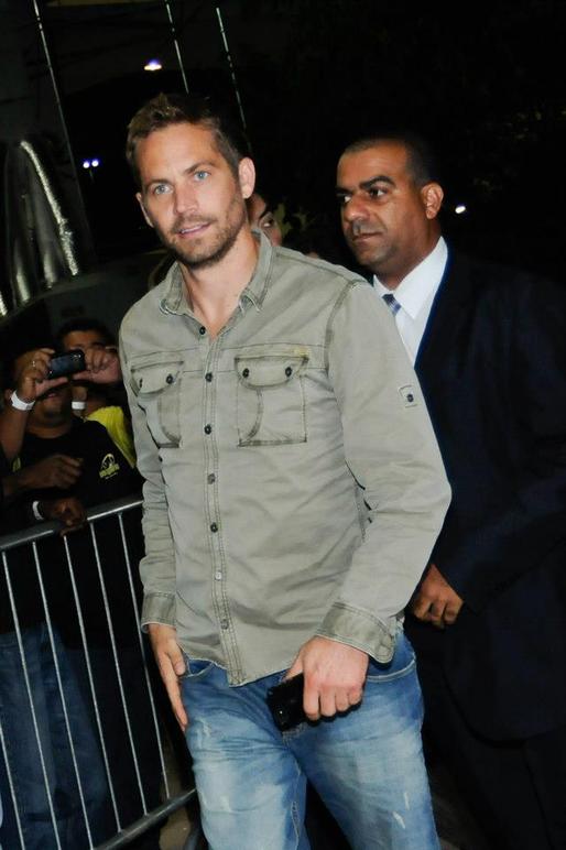 Paul Walker chegando ao SPFW