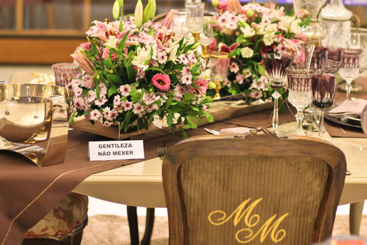 Mesa Decorada em homenagem a Michelle Marie (MM)
