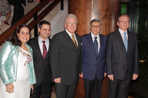 Juliana Melo, Marcio Souza, Jan Von Bahr, Paulo Gaudenzi e Alberto Grau