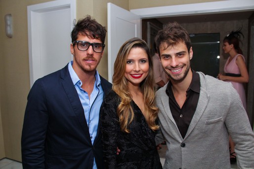 Marcel Souza, Rafaela Meccia e Lucas Malvacini