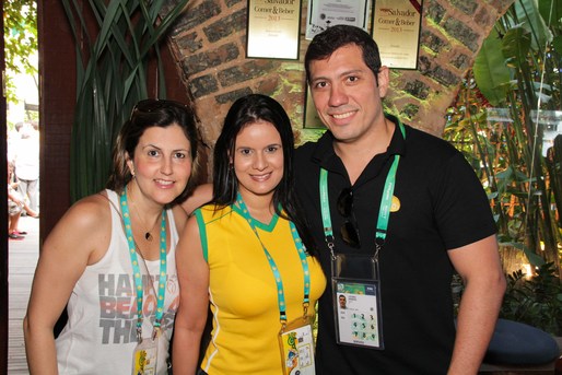 Tatiana Freire, Flavia Mello e Marcel Licurci