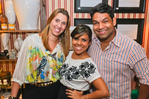 Viviane Rego, Camila Mariana e Marcos Rolim