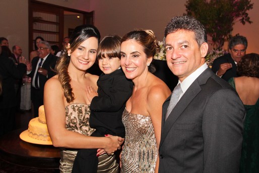 Roberta Mathias, Felipe Argolo, Clarissa Mathias e Cesar Machado