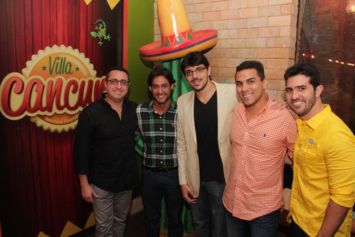 Angelo David, Luis Gaban, Humberto Neto, Almir Henrique e Vitor Paiva