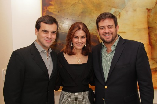 Sandro Barros, Cristina Calumby e Bruno Astuto