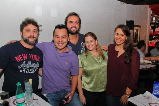 Laurent Rezethe, Marcelo Fugita, Daniel Requião, Daniele Coni e Gabriela Martinez