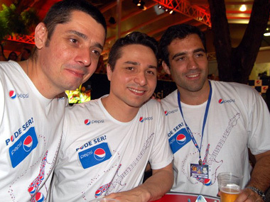 Caio Pugliesi, Matheus Schrroeder e Flavio Andrade-Diretoria PEPSI