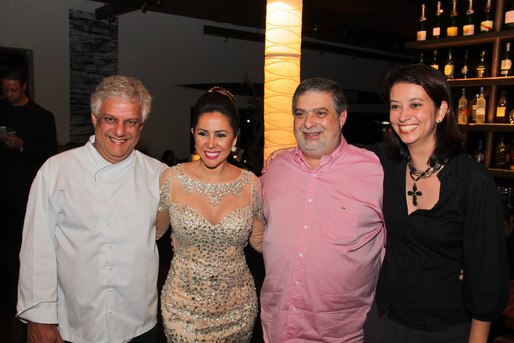 Edinho Engel, Olivia Liborio, Flavio Machado e Alessandra Hattori