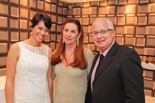 Luana Nunes, Mirela Machado e Celso Ricardo