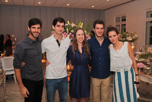 William Makant, Eduardo Calumby, Marcela Fragoso, Alex Appel e Geovanna Meneghel