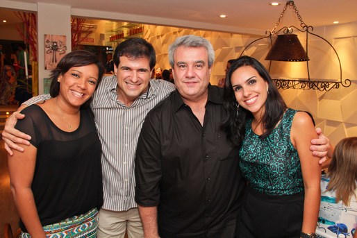 Dine Brito, Paulo Almeida, João Paulo Lima e Mayana Mignac