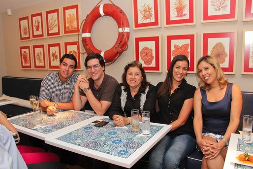 Marcelo Borges, Arthur Athayde, Cristina Borges, Juliana Ornelas e Vanessa Almeida