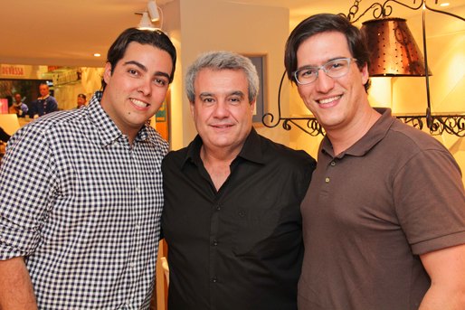 Marcelo Borges, João Paulo Lima e Arthur Athayde