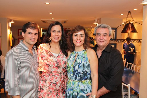 Paulo Almeida, Suzana Jacobina, Eneida Lima e João Paulo Lima