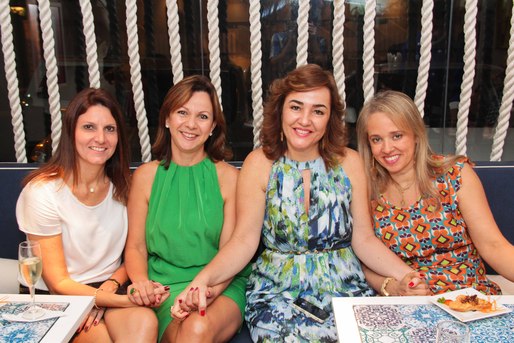 Rosa Gonzales, Francine Ribeiro, Eneida Lima e Fatima Oliveira