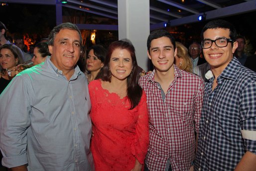 Romulo Machado, Julieta, Daniel e Guilherme Queiroz