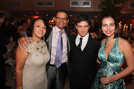 Diana e Nerivaldo Almeida, João Paulo Rocha e Mariana Baruch