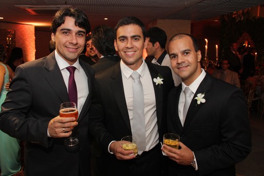 Edgard Galvão, Gabriel Novaes e Fernando Caramelo