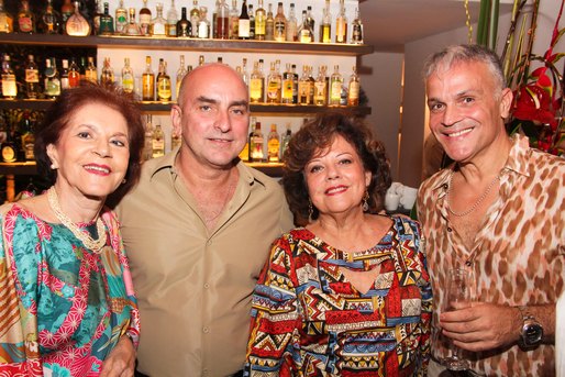 Therezinha Cardoso, Saulo Portela, Janete Freitas e Marcello Scuderi