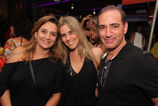 Fabiana Candini, Manu Mathias e Alexandre Bomeny