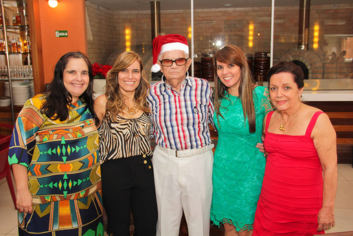 Ana Paula, Monique, Benedito, Karla e Kissinha Borges