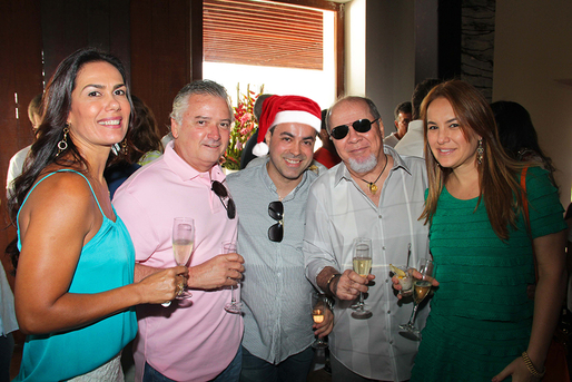 Nadja e Eduardo Valente, Ginno Larry, Duda e Aline Mendonça