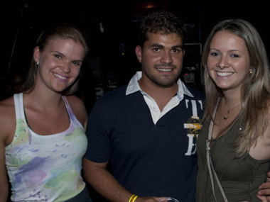 Carolina Henbz, Guilherme Caracas e Clara Pereira.