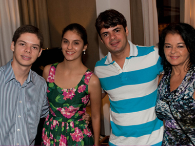 Eduardo Serra, Gabriela Bicalho, Fábio Bicalho e Rita Bicalho