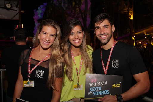 Lorena Improta, Michelle Montinho e Felipe Beriba