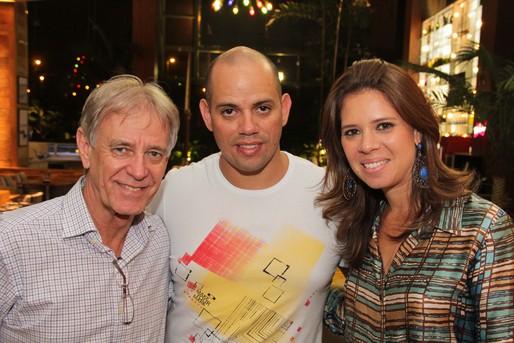 Giacomo Mancinni, Chef Fabricio Lemos e Camila Marinho