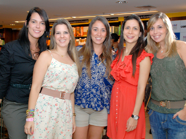 Pricila Duder, Renata Berbert, Ana Lima, Camila Meccia e Lívia Monteiro