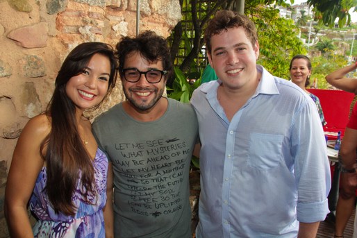 Luciana Oliva, Gabriel Lobo e Dudu Prado